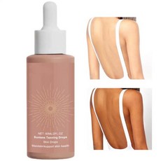 썬리스 태닝 드롭 60ml 페이스 & 바디 모이스춰라이징 리퀴드 천연 피부 톤 컬러 코렉팅 탄, 01 빠른