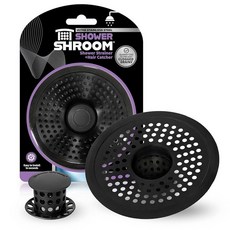 ShowerShroom SHSULT755 샤워시 머리카락을 걸러주는 매우 혁신적인 드레인 프로텍터 스테인리스, Matte Black