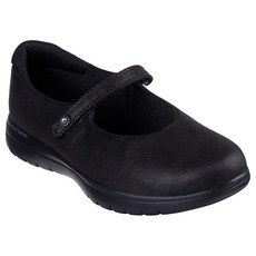 Skechers 여성용 온더고 플렉스 - 위스퍼 모카 6.5, Black/Black, 8