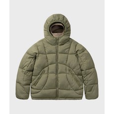 [르아르] 바라클라바 푸퍼 후드 패딩 [카키]