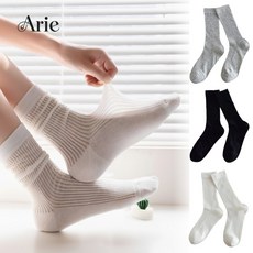 아리에 여성 시스루 여름 양말 세트
