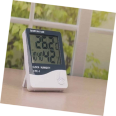 달력온습도계 디지털 직사각 블랙 알람 다기능 실시간, 1개, 상세페이지 참조