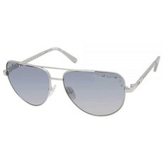 미국출고 평점4.5+ 223043 Harley-Davidson 여성용 파일럿 선글라스 - 블루 미러 렌즈 및 라인스톤 디테일이 있는 건메탈 에비에이터 프레임 100% 자외선