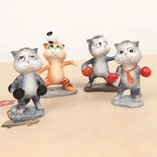 소품인형 스포츠클럽 고양이 4P WW0341BE