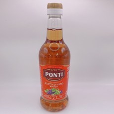 PONTI 義大利紅酒醋 500ml 料理醋, 1個, 白酒醋 500ml