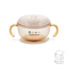 KUKU PLUS 兒童學習碗, 杏色, 1個