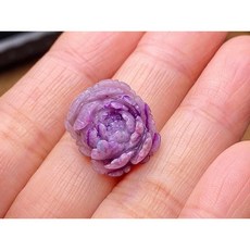 立體精工純手工雕刻玫瑰花櫻花粉紫舒俱徠，精緻立體花朵造型，手工雕刻，舒緩壓力，可鑲嵌精品。, 1個