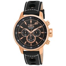 Invicta 남성용 16013 S1 랠리 아날로그 디스플레이 일본 쿼츠 블랙 시계 블랙. 일본어