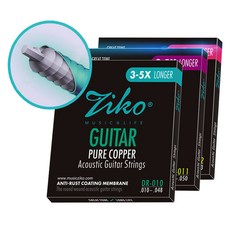 지코 카본 코팅 스트링 통기타줄 세가지 타입, 011커스텀라이트, 1개