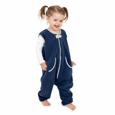 Baby deedee 수면 플리스 키커 색 발 부분 포함, 네이비