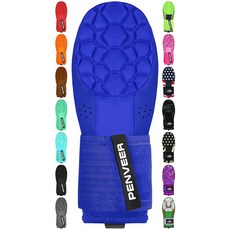 Penveer 야구 슬라이딩 장갑 청소년 및 성인 야구용 슬라이딩 장갑 소프트볼 슬라이딩 가드 왼손 및 오른손 (핫핑크 청소년), 로열 블루