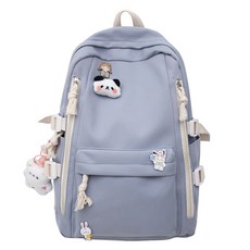 스토리원 남녀공용 데일리 학생 책가방 백팩 인형뱃지 세트 U-SSBG040