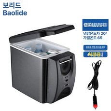 차량용 미니냉장고 소형 이동식 기숙사용 제품 냉온 기능, 6L 이중 냉각, 1L
