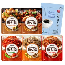 샘표 쓱쓱싹싹 밥도둑5종 김자반세트/메추리알장조림+돼지고기장조림+오징어채볶음+멸치볶음+고추장멸치볶음+스틱김자반/우체국소포발송