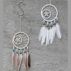 깃털장식 좋은꿈 드림캐쳐 마크라메 감성캠핑 벽걸이
