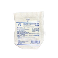 鈺喜 滅菌Y型不織布紗布墊 2X2 6P, 100個, 2片