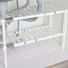 2단 씽크대 미니선반 선반정리대 다용도 조립형 흰색yh.8+6KOL