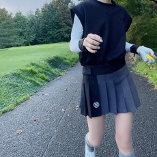 투솜 여성골프조끼 여자골프조끼 엠자수 버튼 골프베스트 기능성 77 빅사이즈 신축성 여성 골프 조끼 아이보리 그린 블랙