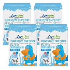 in-plus PA-5051高耐性益生菌貓咪專用，添加牛磺酸，幫助消化，維持免疫健康，30包入, 120個