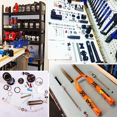 자전거 서스펜션 정비 에어샥 부품 오버홀 쇼바, H. 직선 헤드 파이프 교체