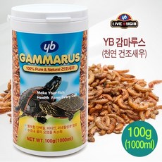 YB 감마루스 1000ml - 100g (거북이사료 거북이먹이), 1개, 1L