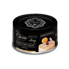 쉐리 쉐리 블랙라벨 고양이 주식캔 닭고기와 호박 무스 80g 1캔, 1개