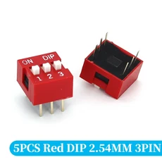 레드 토글 스위치 간격 2.54mm DIP 다이얼 1 2 3 4 5 6 7 8 9 핀 퀵 개, 02 3Pin