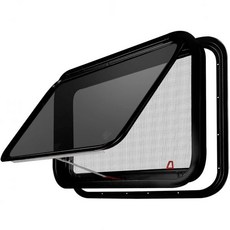 RV 머츠 알루미늄 비상 창문 15인치 x 22인치 1-1/2인치 트레일러 벽용 트림 키트 및 스크린 포함 여름철용 화물 캠퍼 교체용 팝아웃 출입문 차광막 티어드롭 말 출입용, RV Window 15×22（1-1/2)