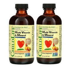 ChildLife 멀티비타민 & 미네랄, 237ml, 2개
