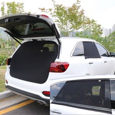 올뉴/더뉴쏘렌토 차박모기장 3종세트(트렁크모기장+2열창세트), 지퍼형트렁크모기장+2열창세트