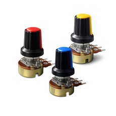 아두이노가변저항 포텐셔미터 B100K (노브캡 포함), 1개