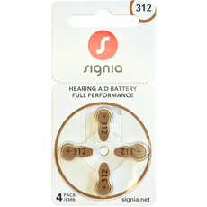 시그니아 보청기 배터리 건전지 밧데리 약, 1세트, 시그니아 312A, (40알)