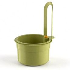 라파노 1초 원터치 버튼형 싱크대 물기제거 음식물 쓰레기 거름망, 1개, 모던 그린