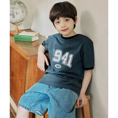 지프 JEEP JEEPKIDS 1941 아치 빅로고 링거 반팔 티셔츠 KR5TSU184DG 458522