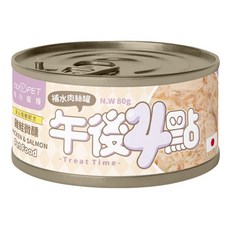 nuPET 陪心寵糧 午後罐 雞肉貓罐 狗罐 副食鮮湯罐, 1個, 午後4點-雞鮭微醺80g