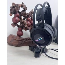 有線頭戴式遊戲耳機 USB RGB, 如圖所示, 詳情頁內介紹