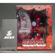 Hot Toys Cosbaby 死侍 & 死人頭 Q版公仔, 1個