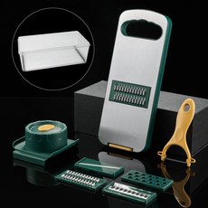 Min's 마그넷 스테인리스 만능 슬라이서, 1세트, 그린