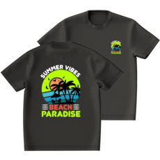 오버핏 반팔 래쉬가드 썸머바이브 파라다이스