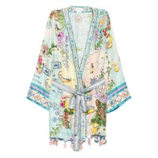 카밀라 플로럴 프린트 랩 케이프