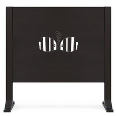 우드림 업소용 인테리어 공간분리 파티션 가림막 칸막이, 다크브라운, 01