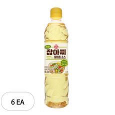 오뚜기 간편 피클초, 900ml, 6개