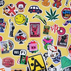 일러스트 빈티지 스티커