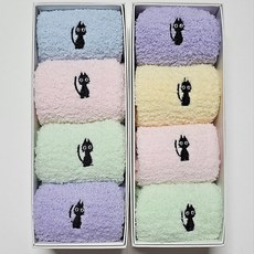 더캣 파스텔 수면양말 여자겨울양말 니트 발열 보온 수면양말선물 임산부양말 박스포장