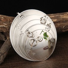 特價精品 八卦鏡鎮宅擋煞純銅凹面鏡凸鏡 招財風水銅鏡 辟邪鏡大號, 銀色直徑10.5釐米 1, 1個