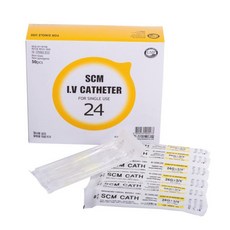 신창메디칼 정맥카테타(I.V Catheter) 24G 판매단위:박스(50개), 1개