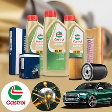 아우디 SQ5 3.0 TDI CGQ 디젤 캐스트롤 엣지 프로페셔널 5W30 엔진오일세트