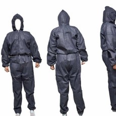 굿마인드 원피 고급 일회용작업복 그레이 60g 2XL, 1개