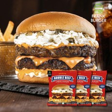 프랭크버거 더블비프치즈버거, 205g, 3개