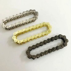 手指陀螺 旋轉持久金減壓玩具 指尖陀螺緩解焦慮解壓神器 齒輪機械金屬款, 1個, 1條裝【只有金色鏈條】慎拍